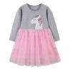Buy cheap Girls Lace Embroidered Print Long Sleeve Dress Children'S Dress Clothing from wholesalers