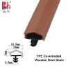 Buy cheap A Shape Co-Extruded TPE Rubber Sealing Strips Weatherstrip Red Brown Color from wholesalers