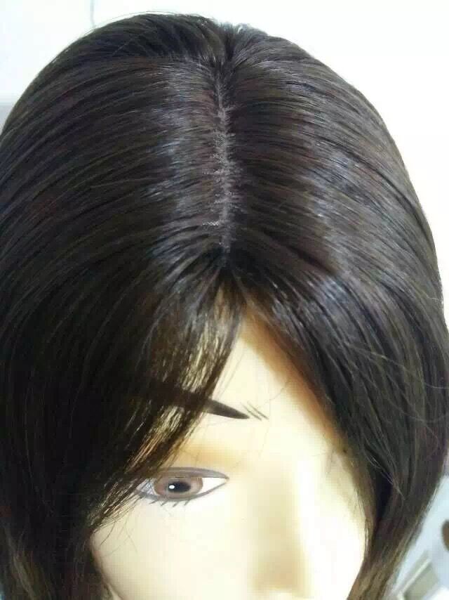 22 Inches Multidirectional Skin Top Platinum European Kosher Wigs Small Layer