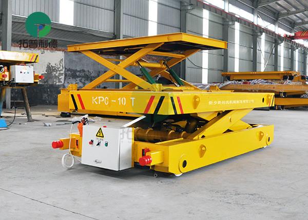 Hydraulic Industrial Sliding Line Electrically Powered Transfer Car with Upender