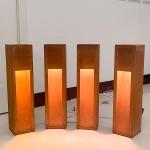 2mm Thickness Led Bollard Lights Outdoor Powder Coated Finish For Pathway