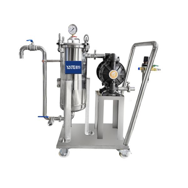 Buy cheap Trolley Movable Filter Housing Multi Stage 10 Inch Oil Industrial Filtration System from wholesalers