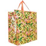 20kg Handled Zipper Closure Market Tote Bag Custom Grocery Bags With Logo