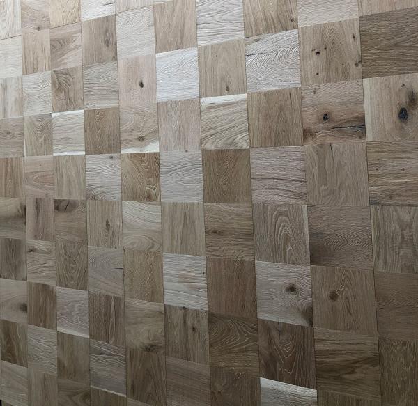 Buy cheap mosaic oak parquet flooring, unfinished, embossed, character ABCD grade from wholesalers