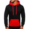 Buy cheap Custom Logo Black Red Cotton Polyester Workout Jogging Gym Hoodie Sweatshirts for Men from wholesalers