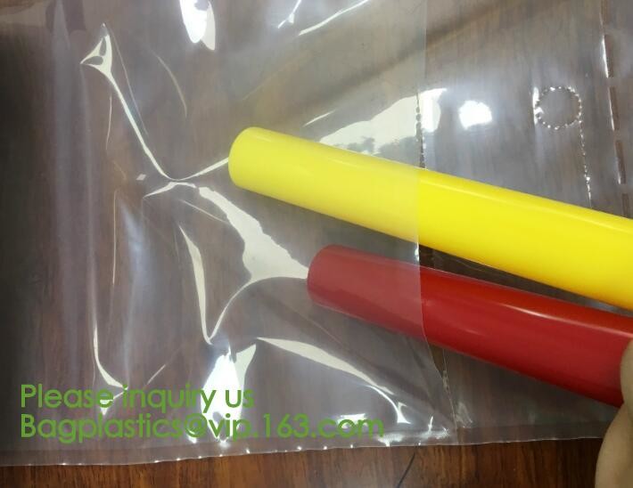 custom design degradable clear self adhesive seal plastic auto bag,Bag sealing pre-opened poly bags on a roll,transparen
