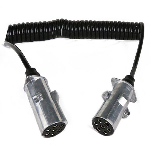 Buy cheap Black Color Trailer Cable 24v N Type 7 Pin Round Metal Coiled Trailer Wire from wholesalers