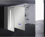 Single Door Ss Bathroom Vanity LED Mirror Cabinet / Illuminated Wall Cabinets