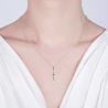 Buy cheap 4x4x30mm 0.46oz Custom Silver Necklaces Silver Rectangle Pendant Necklace SGS from wholesalers