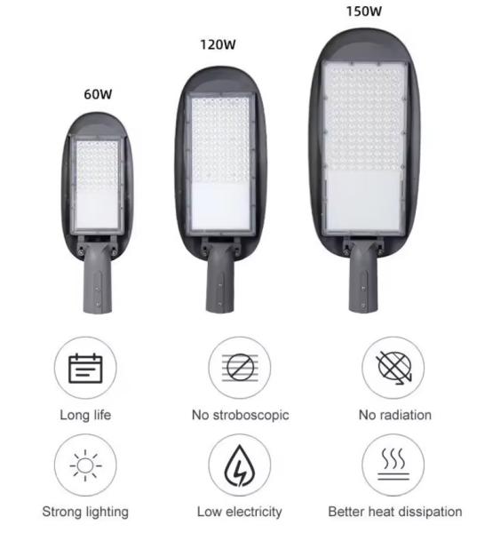 LED Integrated Street Lamp Head New Rural Outdoor High-Light Household