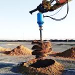 Max Auger Diameter Clay / Shale 300mm-1500mm Electric Earth Auger