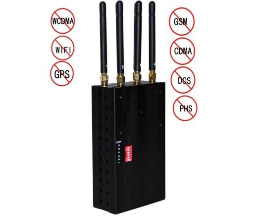 Buy cheap Library 808HI Portable Cell Phone Jammer GPS WIFI 3G Blocker 30dBm from wholesalers