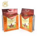 500g 1KG 2KG Heat Seal Food Rice Packaging Pouch With Handle