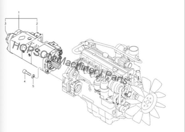 Buy cheap Doosan Excavator Hydraulic Pump K5V80DTP 14531859 For DX150 Red from wholesalers