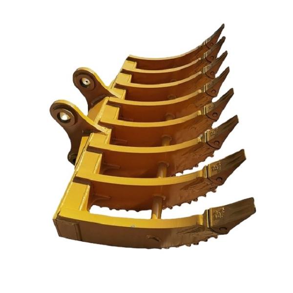 Buy cheap Wear Resistant Excavator Attachments Tilt Mn Q355 Q345b Excavator Root Rake from wholesalers