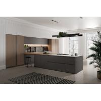 Buy cheap T Shaped Classic Wood Kitchen Cabinets Tailored Kitchen Set With Dining Bar product