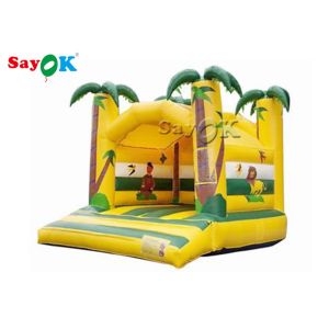 Buy cheap Jungle Animal Theme Yellow Inflatable Bouncy Castle With Digital Printing from wholesalers