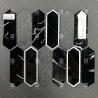 Buy cheap 295x310mm Hexagonal Glass Mosaic Tile Glossy Surface For Bathroom Wall from wholesalers