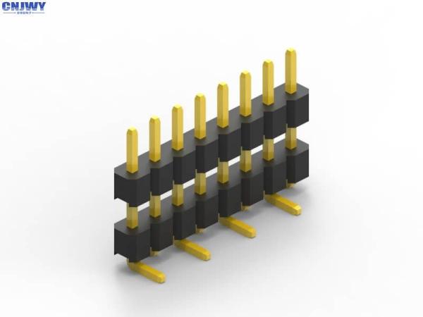 Buy cheap Dual Row 2.54mm Pitch Male Pin Header Connector Brass Contact from wholesalers