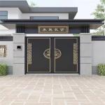 Security Custom Wrought Iron Gates Outdoor Fencing Trellis Preassembled