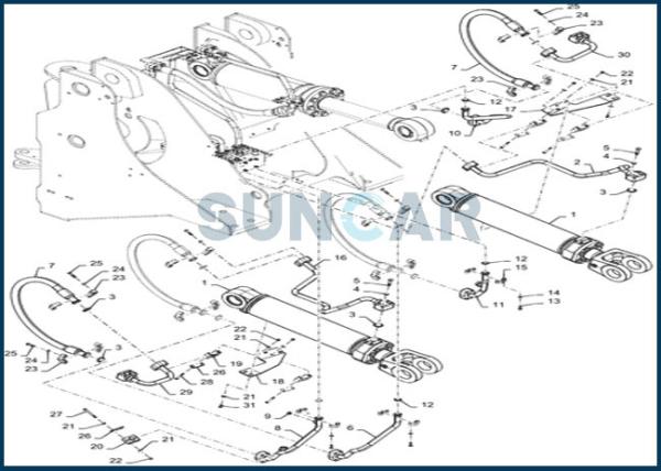 Buy cheap 84281863 Seal Repair Kits for Double Acting Lift Cylinder fits CNH 1021F 1021G from wholesalers