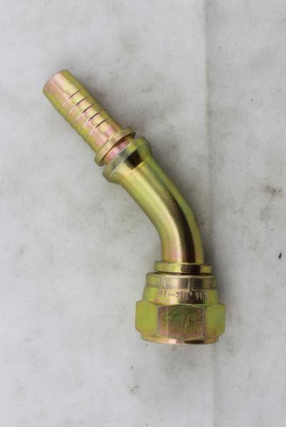 Buy cheap Parker JIC Male / Female Elbow Hydraulic Hose Pipe Fittings 26741 Yellow Zinc Plating from wholesalers