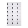 Buy cheap 18 Doors White Metal Lockers Cold Rolled Steel Plate Material from wholesalers