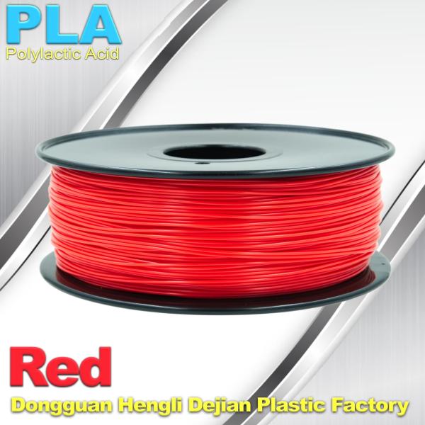 Buy cheap Custom Solid Red PLA Filamente 1.75mm / 3mm 3D Extruding Material from wholesalers
