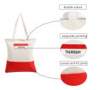 Fashion Leather Canvas Bag Zipper Bag For Shopping