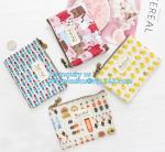 Canvas Cosmetic Pen Pencil Stationery Bag, stamping fashion girl pen pencil