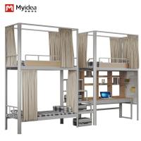 Buy cheap Modern Furniture Student Bunk Bed School Dormitory Bunk With Desk Support product