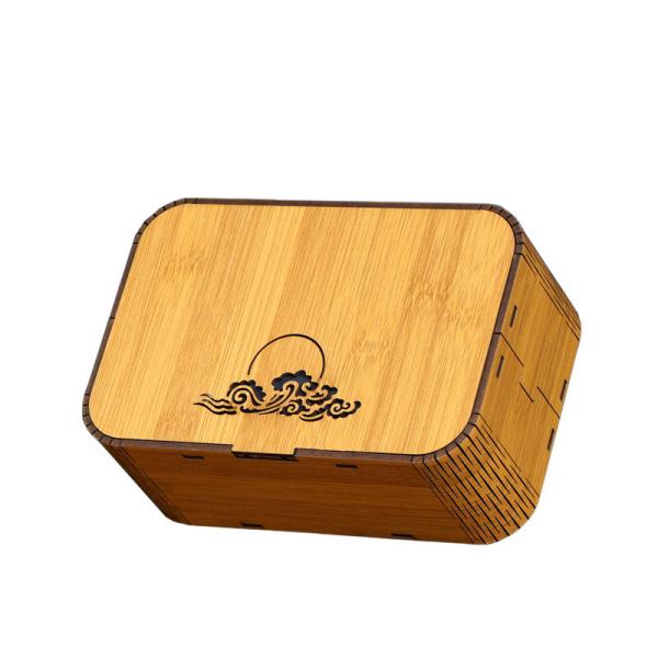 Buy cheap Mildewproof Embossing Wooden Tea Bag Box Holder Multipurpose from wholesalers