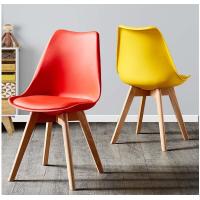 Buy cheap Nordic Wooden Leg Dining Chair Modern Tulip Chair Wear Resistant product