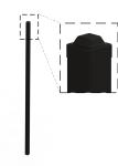 Customized Black Zinc Steel Metal Garrison Fence Panels Maintenance Free