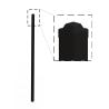Buy cheap Customized Black Zinc Steel Metal Garrison Fence Panels Maintenance Free from wholesalers