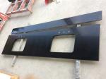Mirror Black Engineered Stone Kitchen Countertops With Polished Surface