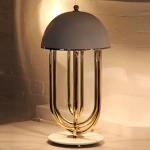 Post-modern Designer Creative Rotatable Metal Mushroom Turner Table Lamp(WH-MTB