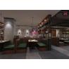 Buy cheap Fast Food Wood Restaurant Sofa Set , Custom Sofa Booth Upholstery Leather / Fabric from wholesalers