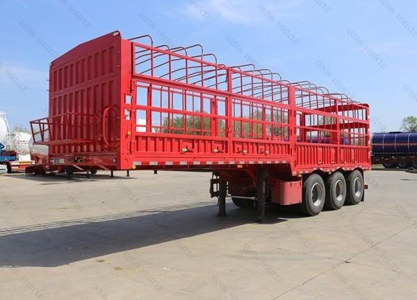 Buy cheap Not Self-dumping 3 Axles Fence Semi Truck Trailer For Livestock Transport Air Suspension from wholesalers