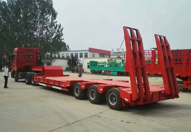 3 Axles FUWA Heavy Duty Semi Trailers 13000mm Length Cement Carrier Truck