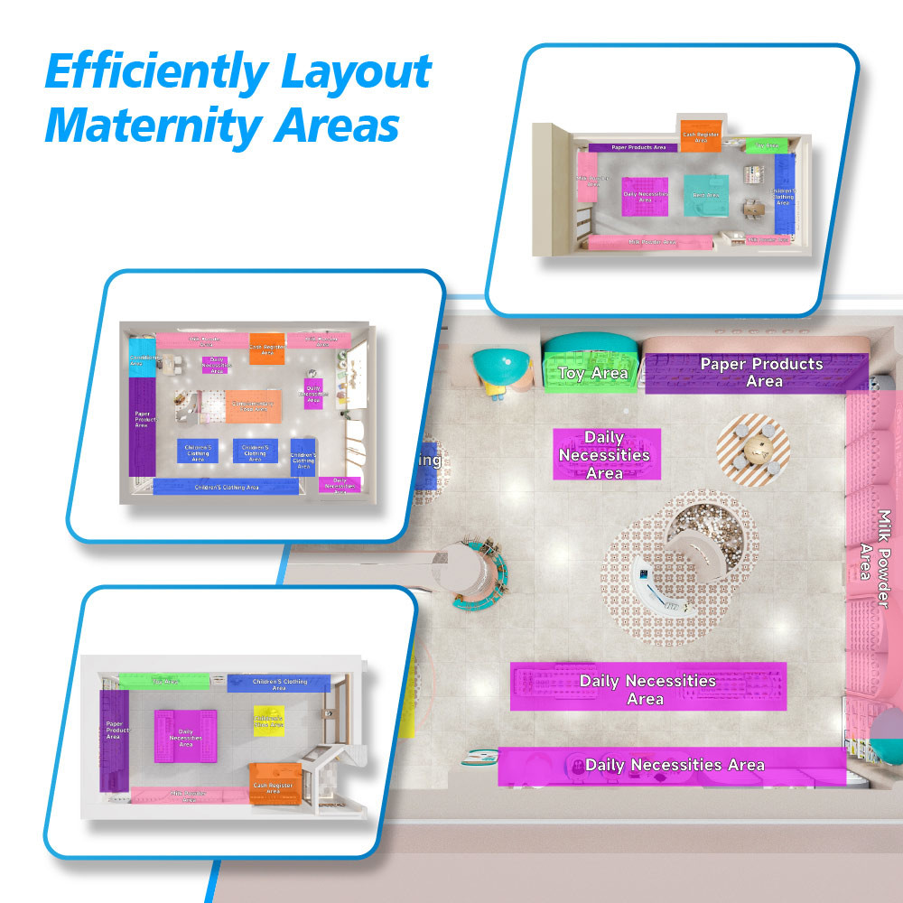05-YMJYS Maternity And Baby Store Zoning With Raw Wood Minimalist Style