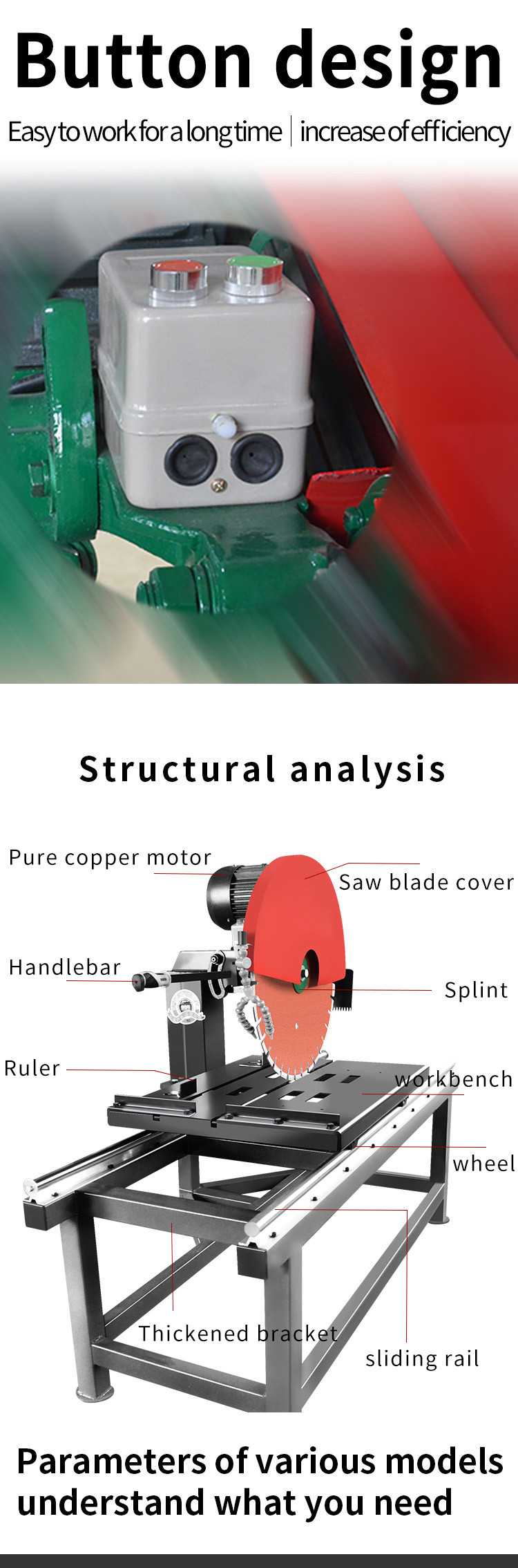 Portable Mobile Stone Cutting Machine