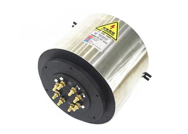 Buy cheap 60rpm 4X500Amp IP64 Electrical Slip Ring High Current Low Noise 10mohm from wholesalers