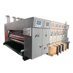 Three Colors Carton Printing Slotting Die Cutting Machine Automatic Feeding