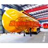 Buy cheap 50m3 4 Alxe Fuel Tanker Semi Trailer , Diesel / Petrol Trailer Tank 6 Compartments from wholesalers