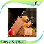 kitchen knife magnetic bamboo knife block