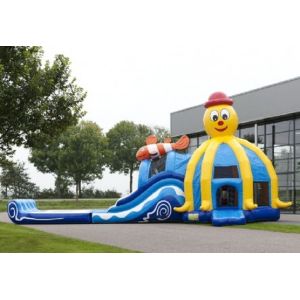 Buy cheap Customized Big Commercial Bounce House Slide Combo PVC Tarpaulin from wholesalers