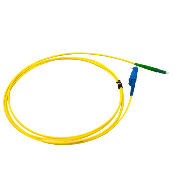 Buy cheap Yellow Cable Optical Fiber Patch Cord Singl -Mode E2000 To LC APC Polish G657A2 from wholesalers