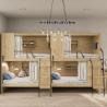Buy cheap Hostel-Ready Fully Enclosed Modern Apartment Wooden Bunk Beds and Steel Foot Stairs from wholesalers