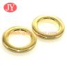 Buy cheap Glossy gold 21x12x4.5mm Nickle free High quality brass metal shoe eyelets and grommet for clothing from wholesalers